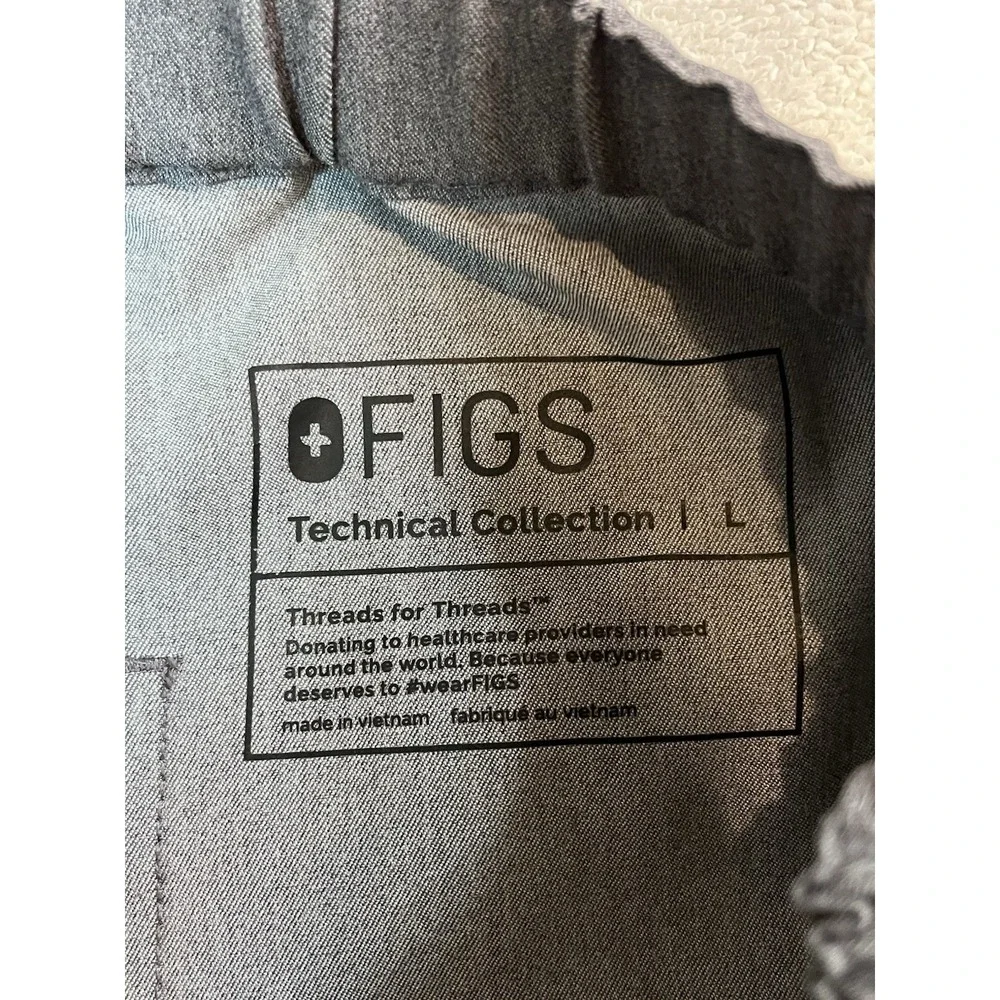FIGS Technical Collection Mens Pisco‎ Basic Scrub Pants Graphite Sz L FM4500